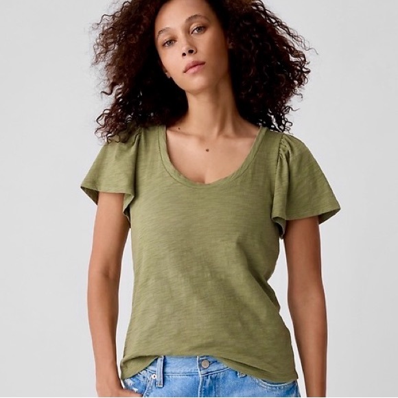 Gap Foreversoft Flutter Sleeve Tees (2), size M - Picture 2 of 3